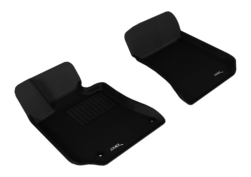 Mercedes-Benz E-Class Convertible Floor Mat Set - Front - 3D MAXpider - Kagu - Black - `10-`16